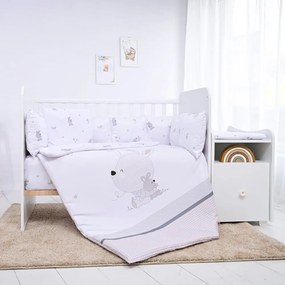 LORELLI ΣΕΤ ΠΡΟΙΚΑΣ ΜΩΡΟΥ ΚΟΥΝΙΑΣ 8 ΤΜΧ RANFORCE LITTLE RABBITS GREY 20800056601