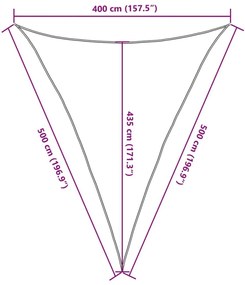 Πανί Σκίασης Μπεζ 4 x 5 x 5 μ. από HDPE 160 γρ./μ² - Μπεζ