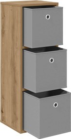 vidaXL Πλαϊνό γραφείο Artisan Oak 30,5 x 27 x 84,5 εκ