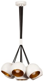 Φωτιστικό Οροφής Sivani 527ABY1732 Φ45x108cm 7xE27 40W White-Gold Opviq