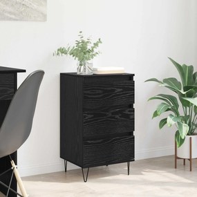 vidaXL Πλαϊνό γραφείο Μαύρη Οξυά 40 x 35 x 70 εκ.