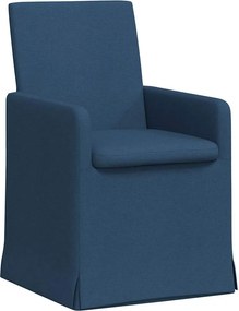 vidaXL Καρέκλες φαγητού 2 pcs Μπλε 57 x 67 x 95 εκ ύφασμα