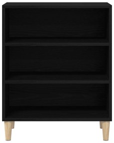 vidaXL Πλαϊνό Γραφείο Μαύρο Δρυς 57x35x70 εκ. Από ξύλο