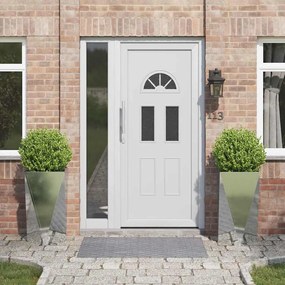 vidaXL Γλάστρα 2 pcs Ασημί 40 x 40 x 75 cm Επικαλυμμένος Χάλυβας