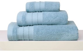 Πετσέτες Σετ 3Τμχ Με Κορδέλα 3/30x50 Des. Soft Sky Blue Anna Riska Towels Set 30x50cm 100% Βαμβάκι