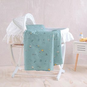 Σεντόνι Βρεφικό Venus Green Ρυθμός Λίκνου 80x110cm 100% Cotton