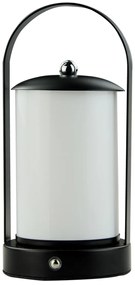 POWERTECH LED επιτραπέζιο φωτιστικό HLL-0192 με λαβή, ρυθμιζόμενο, επαναφορτιζόμενο, μαύρο