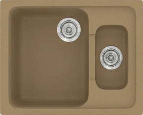 Sanitec Classic 330 (62×51) - Γρανιτένιος νεροχύτης - Metallic COFFE