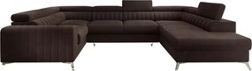 Γωνιακός καναπές Lola-Δεξιά-Καφέ