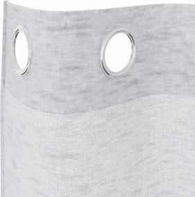 vidaXL Κουρτίνα βυσσινί 2 pcs Ανοιχτό γκρι 175 x 140 εκ. Πολυεστέρας