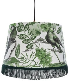 Φωτιστικό Οροφής La Voliere Green CL50333 45X55X35Cm MindTheGap Metal, Fabric