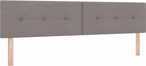 vidaXL LED κεφαλάρι με φώτα λωρίδας LED Taupe 200 cm Πολυεστέρας