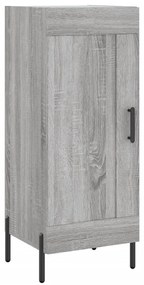 vidaXL Μπουφές Sonoma Γκρι 34,5 x 34 x 180 εκ. από Επεξεργασμένο Ξύλο