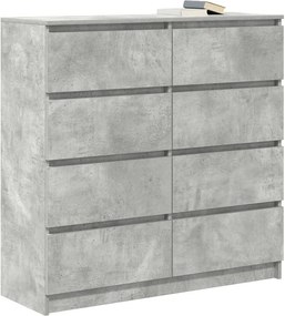 vidaXL Ντουλάπι Γκρι Σκυροδέματος 100x35x99 εκ. Επεξεργασμένο Ξύλο
