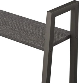 vidaXL Ραφιέρα Όρθια 4 Επιπέδων Μαύρη 56 x 35 x 140 εκ.