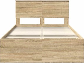 vidaXL Σκελετός Κρεβατιού Sonoma Δρυς 120 x 200 cm