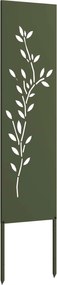 vidaXL Οθόνη Ιδιωτικότητας Κήπου Floral Λαδί 32 χ 140 εκ