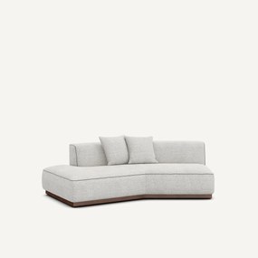 Γωνία καναπέ αριστερή από μελανζέ ύφασμα, JACOPO