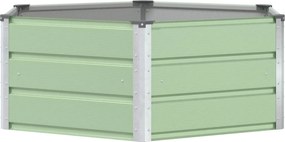 vidaXL Γλάστρα Παστέλ Πράσινο 129 x 129 x 45 cm Ατσάλι
