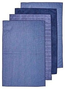 Πετσέτες Κουζίνας Benson (Σετ 4Τμχ) 33411 43x68cm Blue Ladelle Πολυέστερ