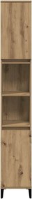 vidaXL Ντουλάπι μπάνιου Δρυς τεχνίτης 30x30x190 cm Κατασκευασμένο ξύλο
