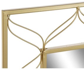 Τοίχο καθρέφτη DKD Home Decor Χρυσό 70,5 x 2 x 98 cm