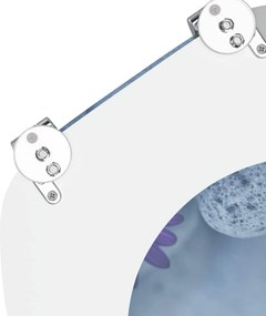 vidaXL Μαλακή κλειστή λεκάνη Γκρι 44 x 38 εκ. Πίνακας MDF