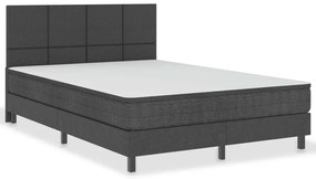 Κρεβάτι Boxspring Σκούρο Γκρι 160 x 200 εκ. Υφασμάτινο - Γκρι