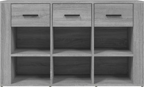 vidaXL Ντουλάπι Γκρι Sonoma 100x30x59,5 εκ. από Επεξεργασμένο Ξύλο