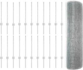 vidaXL Σιδερένιο πλέγμα με στήλη 50 x 0,6 μ (Π x Υ)