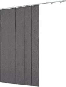 VEVOR Panel Track Blinds Extendable Track 116 cm to 218 cm W Trimmable Dark Gray
