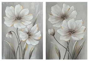 ΠΙΝΑΚΑΣ ΣΕ ΚΑΜΒΑ Fylliana Flowers 1/2 50x3x70εκ 108-124-045 - 2 ΤΕΜΑΧΙΑ