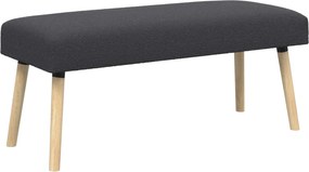 vidaXL παγκάκι Μονόχρωμο Σκούρο Γκρι 110 x 40 x 46 cm Μπουκλέ
