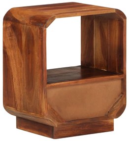 vidaXL Κομοδίνο με Συρτάρι 2 τεμ. 40 x 30 x 50 εκ. Μασίφ Ξύλο Ακακίας