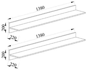 LOVIS ΣΥΝΘΕΤΟ SONOMA 240x42xH200cm - 05-0749