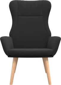 vidaXL Πολυθρόνα Relax Μαύρη Υφασμάτινη
