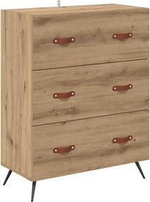 vidaXL Υψηλός Ντουλάπι με Ράφι 2 pcs Artisan Oak 69,5 x 34 x 180 εκ.