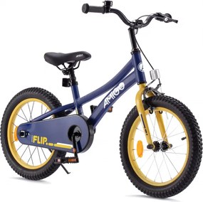Flip 18 Inch 26.5 cm Boys Coaster Brake Dark Blue/Yellow