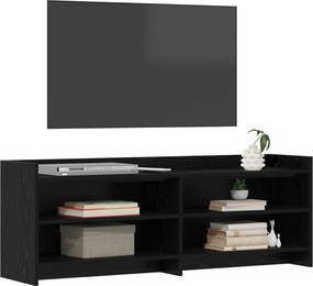vidaXL Ντουλάπι TV 135 x 33 x 47 εκ. Μαύρη Δρυς Επεξεργασμένο Ξύλο