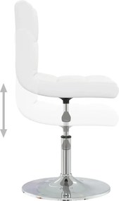 vidaXL Καρέκλα Τραπεζαρίας Λευκή από Συνθετικό Δέρμα