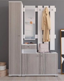 Stewehome Σετ από Συνθετικό ξύλο Λευκό 120x33x178 cm