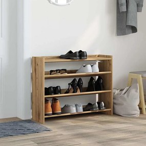 Ράφι παπουτσιών vidaXL Artisan Oak 80x25x62 cm Κατασκευασμένο ξύλο