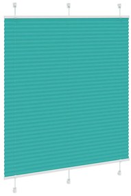 vidaXL Πλισέ περσίδα Petrol Green 120x150 cm Πλάτος υφάσματος 119,4 cm