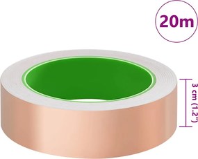 vidaXL Χαλκοταινία Χάλκινο 2000 x 3 εκ Χάλκινο