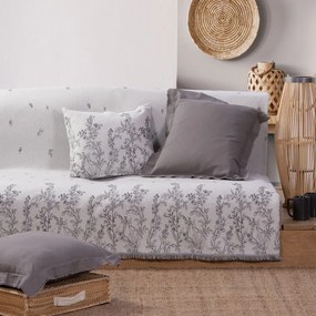 Ριχτάρι Salvia Ecru-Black Nef-Nef Armchair 170x180cm Cotton-Polyester