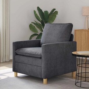 vidaXL Καναπές Σκούρο Γκρι 76 x 81 x 87,5 εκ Πολυεστέρας