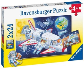 Παζλ Animals In Space 05665 2x24τμχ 26x18cm 4 Ετών+ Multicolor Ravensburger