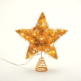 "GOLD CONVEX STAR" 20 MINI WW LED ΛΑΜΠ. ΜΠΑΤ. 3ΧΑΑ,IP20 23x5x20cm ACA X11201121