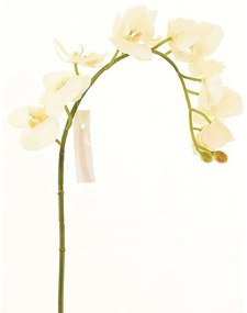 Τεχνητό Κλωνάρι Ορχιδέα 0480-7 112cm White Supergreens Polyethylene