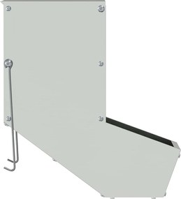 vidaXL Ταΐστρα Χαμστεριών Ασημί 17,5 x 26 x 28,5 εκ